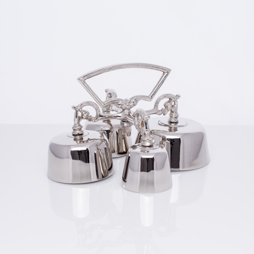 Dzwonki mosiężne niklowane