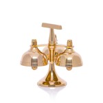 Dzwonek mosiężny potrójny dzwonki