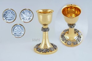 Kielich liturgiczny Trójca święta Duch święty IHS