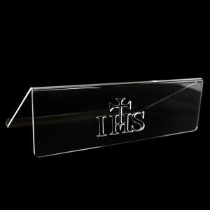 Pulpit z pleksi duży z IHS i krzyżem