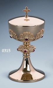 Puszka śr12 nodus ażur kamienie czerwone w koszyczku