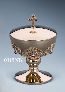 Puszka śr12 kamienie czerwone w koszyczku