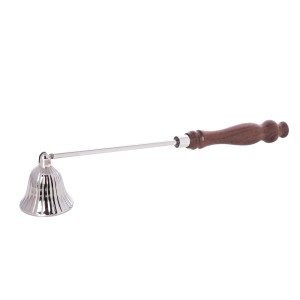 Gasidełko niklowane z drewnianą rączką