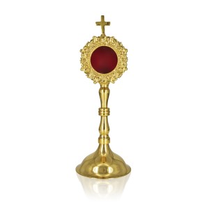 Relikwiarz mosiądz 19 cm