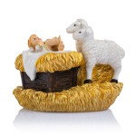 Figurka - Dzieciątko Jezus - baranki - 10 cm - Classic