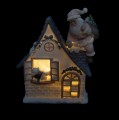 Figurka świąteczny domek świecący