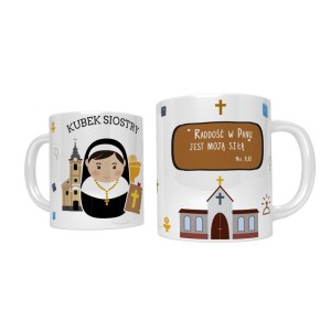 Kubek religijny dla siostry