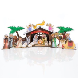 Szopka Bożonarodzeniowa drewniana