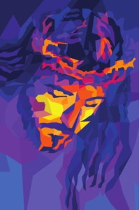 Haft diamentowy Jezus w koronie cierniowej