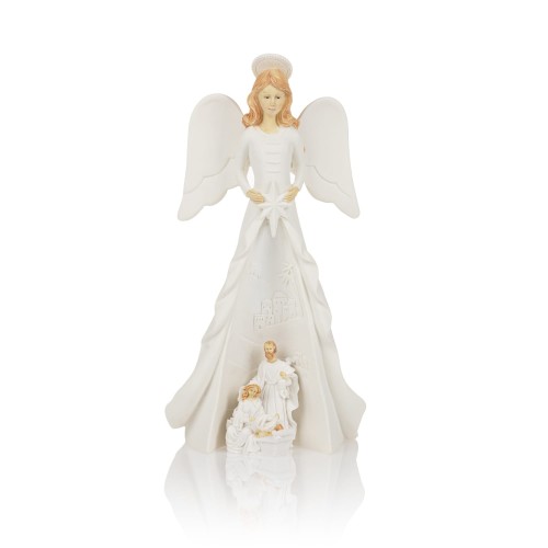 szopka święta rodzina z aniołem