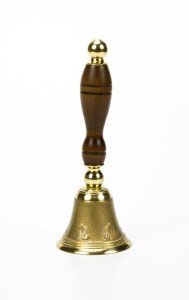 Dzwonek pojedynczy mosiężny
