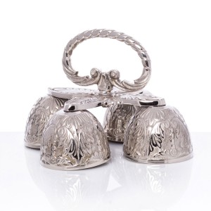 Dzwonki mosiężne niklowane