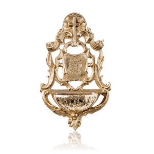 Kropielnica mosiądz chusta św. Weroniki  Manopello