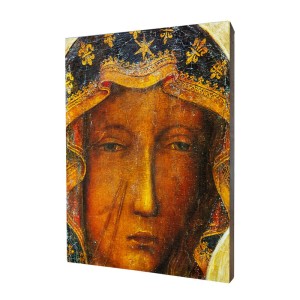 Obraz religijny na desce lipowej, Matka Boska Częstochowska
