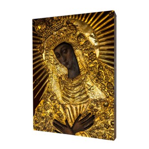 Obraz religijny na desce lipowej, Matka Boska Ostrobramska