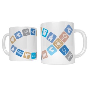 Kubek chrześcijański z rybką