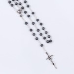 Różaniec - Pierwsza Komunia Święta - 6 mm - hematyt - Ematite