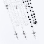 Różaniec - Pierwsza Komunia Święta - 6 mm - kryształ