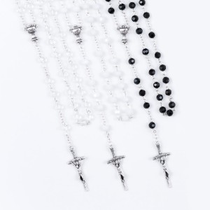 Różaniec - Pierwsza Komunia Święta - 6 mm - kryształ