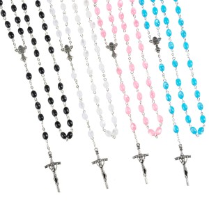 Różaniec - Pierwsza Komunia Święta - 8 mm - plastik