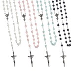 Różaniec - Pierwsza Komunia Święta - 6 mm - szkło