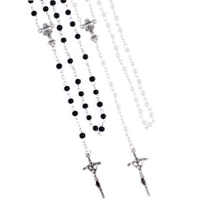 Różaniec - Pierwsza Komunia Święta - 4 mm - szkło