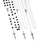 Różaniec - Pierwsza Komunia Święta - 8 mm - kryształ