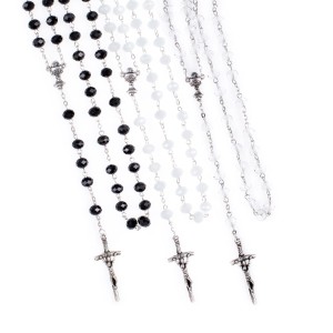 Różaniec - Pierwsza Komunia Święta - 8 mm - kryształ