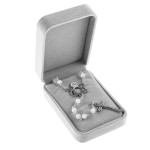 Różańce ślubne - kocie oko - komplet