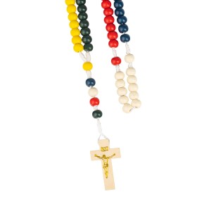 Różaniec - drewno - 8 mm - misyjny