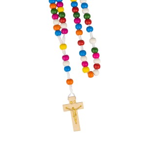 Różaniec - drewno - 8 mm - Kids