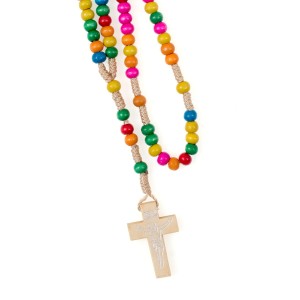 Różaniec - drewno - 7 mm - Kids