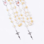 Różaniec szklany - Papież Franciszek - Jan Paweł II