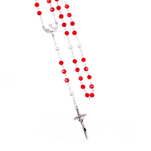 Różaniec - kryształ - 6 mm - Duch Święty