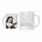 Kubek ceramiczny ze świętą Ritą
