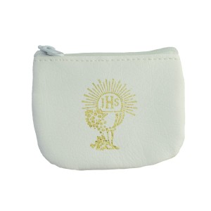 Etui na zamek z ekoskóry, białe