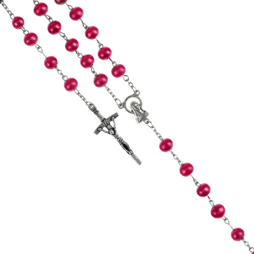 Różaniec - drewno - 8 mm