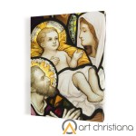 Święta Rodzina, obraz religijny na płótnie, witraż