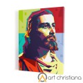 Nowoczesny obraz religijny z Chrystusem, płótno canvas