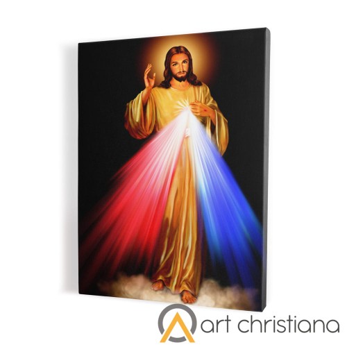Obraz religijny z Jezusem Miłosiernym, płótno canvas