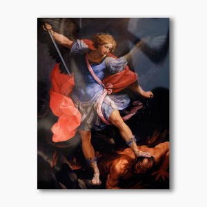 Archanioł Michał, nowoczesny obraz religijny plexi