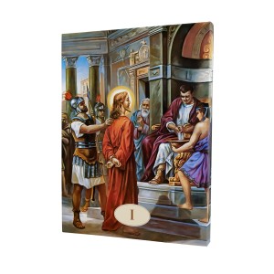 Droga krzyżowa - zestaw 14 obrazów na płótnie