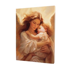 Anioł Stróż - Nostalgiczny Obraz na Płótnie