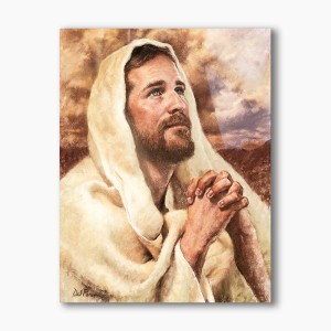 Chrystus w modlitwie, nowoczesny obraz religijny plexi