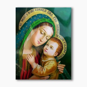 Matka Boża Dobrej Rady, nowoczesny obraz religijny plexi