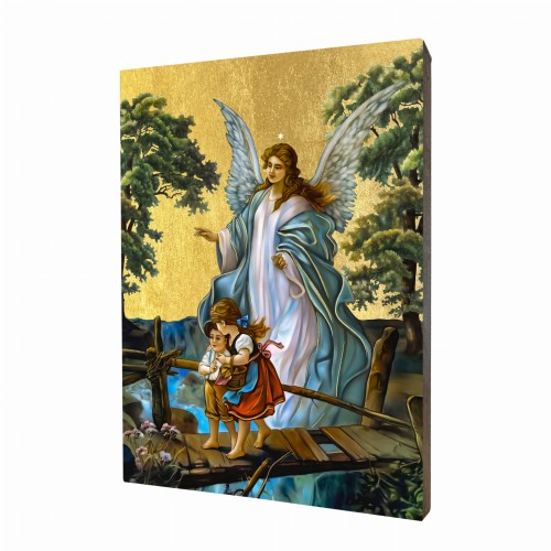 Ikona religijna z Aniołem Stróżem