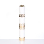 Świeca na wkład olejowy biała z regulacją 40 cm