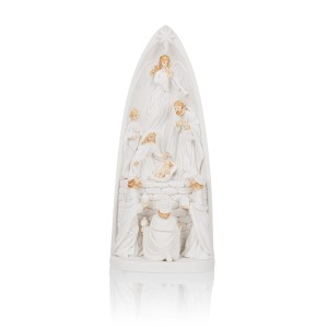 Szopka bożonarodzeniowa oświetlana