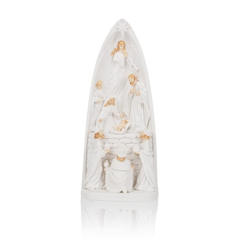 Szopka bożonarodzeniowa oświetlana