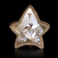 Szopka bożonarodzeniowa - Święta Rodzina - gwiazda - świecąca - Bianco